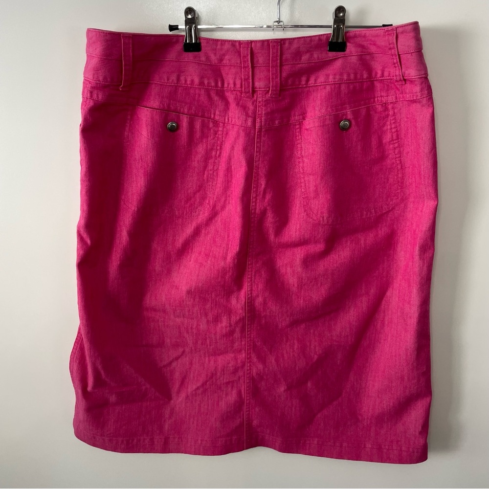 Christopher & Banks Bright Pink Pencil Skirt, size 14 - Picture 3 of 8